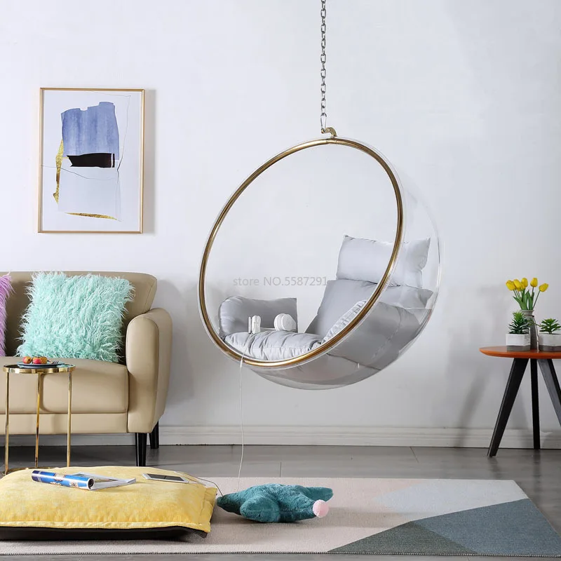 Hanging ball space chair glass ball indoor hanging chair hanging basket Nordic outdoor swing home stay transparent bubble chair
Hanging ball space chair glass ball indoor hanging chair hanging basket Nordic outdoor swing home stay transparent bubble chair