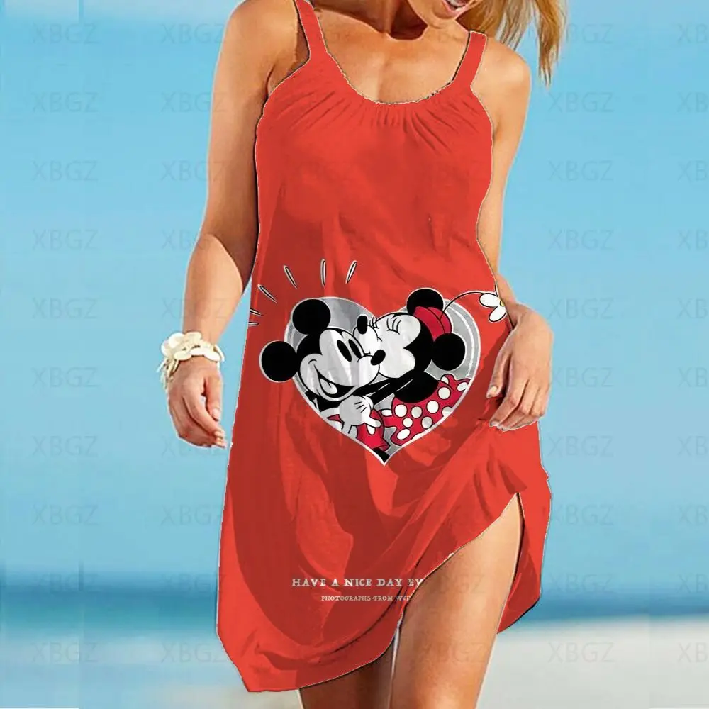 Sleeveless Women's Dress Summer Dresses Woman 2022 Disney Beach Robe Sexy Minnie Mouse Top Sling Print Mickey Loose Fashion Top
Sleeveless Women's Dress Summer Dresses Woman 2022 Disney Beach Robe Sexy Minnie Mouse Top Sling Print Mickey Loose Fashion Top