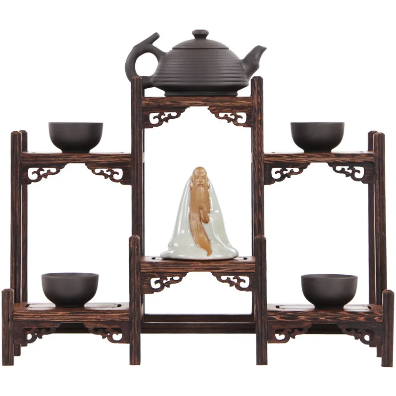 Purple clay teapot display rack small blog cabinet light luxury small tea shelf desktop decoration storage Household accessories
Purple clay teapot display rack small blog cabinet light luxury small tea shelf desktop decoration storage Household accessories