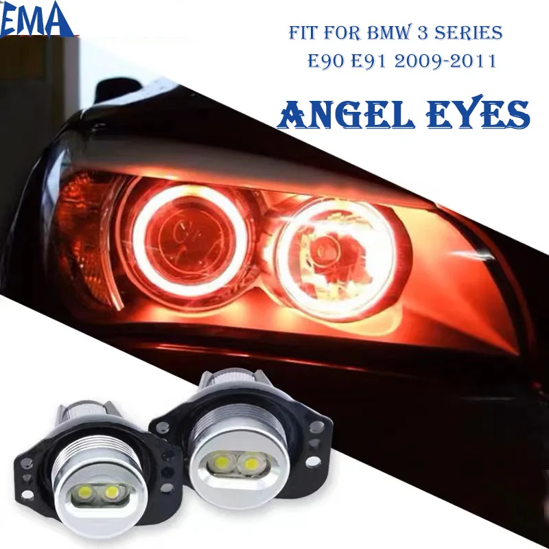Super Bright LED Car Fog Light Angel Eyes 10W E90 E91 Halo Signals Bulbs Headlight Lamp 900lm For BMW 325xi 328xi 328i 330i ext
Super Bright LED Car Fog Light Angel Eyes 10W E90 E91 Halo Signals Bulbs Headlight Lamp 900lm For BMW 325xi 328xi 328i 330i ext