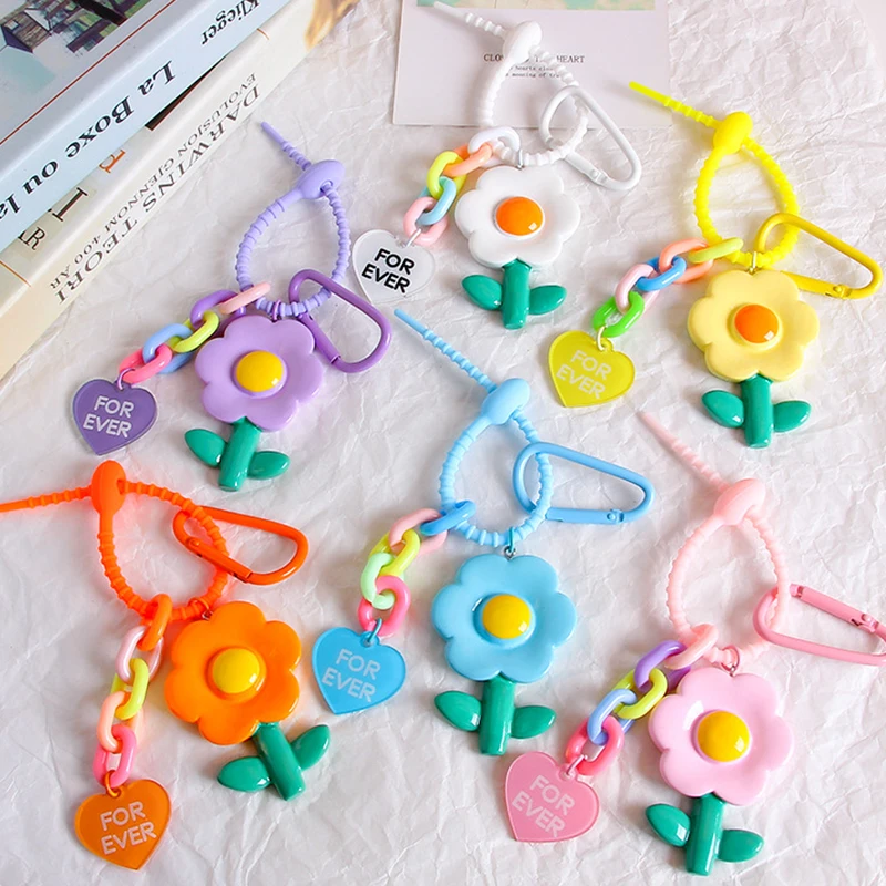 Candy Color Keychains For Bag Women Sweet Flower Pendant Car Keychain Keyring Sunflower Lanyard Strap Key Chain
Candy Color Keychains For Bag Women Sweet Flower Pendant Car Keychain Keyring Sunflower Lanyard Strap Key Chain