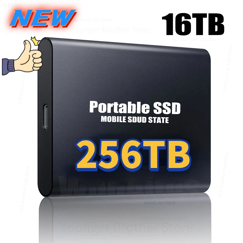 256TB Original Portable External Hard Drive Disks USB 3.1 128TB SSD Solid State Drives for PC Laptop Computer Storage Device
256TB Original Portable External Hard Drive Disks USB 3.1 128TB SSD Solid State Drives for PC Laptop Computer Storage Device