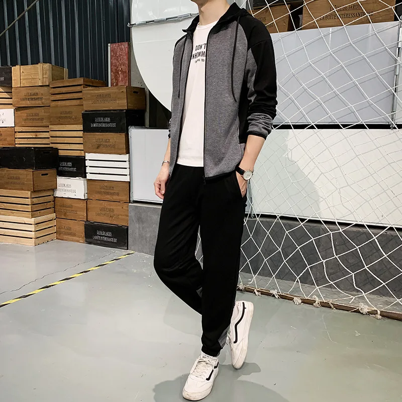 2021Spring and Autumn New Men's Casual Sports Suit Trendy Handsome Menswear Hooded Loose Multicolor Sweater Men
2021Spring and Autumn New Men's Casual Sports Suit Trendy Handsome Menswear Hooded Loose Multicolor Sweater Men
