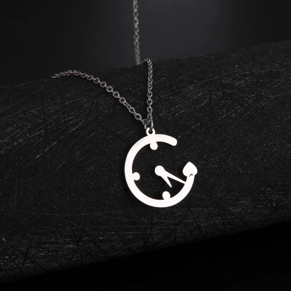 Fashion Women's Necklace Simple Clock Pendant Necklace Stainless Steel Jewelry for Lover Anniversary Memory Gifts
Fashion Women's Necklace Simple Clock Pendant Necklace Stainless Steel Jewelry for Lover Anniversary Memory Gifts