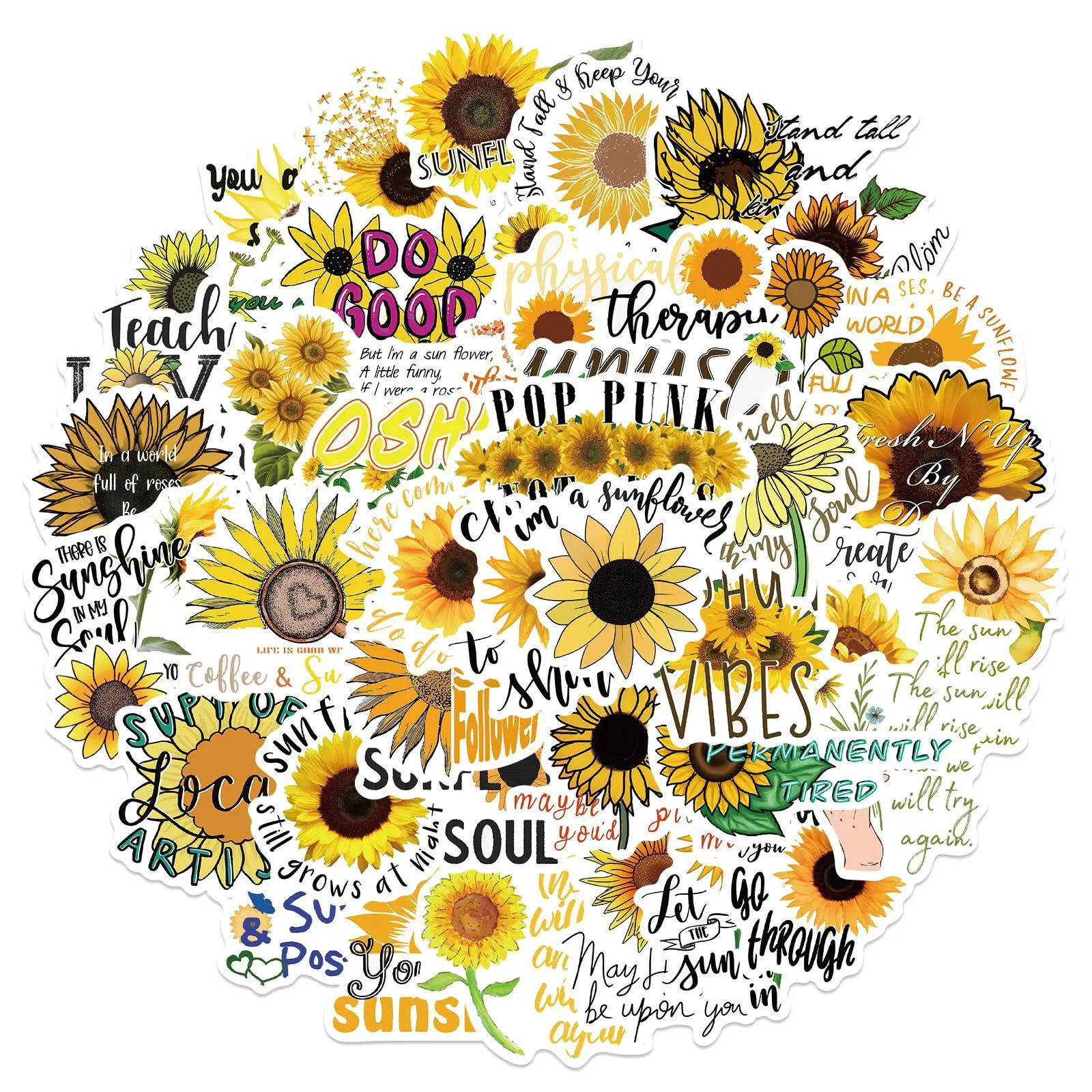 Sunflower Stickers For Luggage Phone Laptop Cup Stickers Skateboard Scrapbook Guitar Racing Bicycle Waterproof Decals Cute Gifts
Sunflower Stickers For Luggage Phone Laptop Cup Stickers Skateboard Scrapbook Guitar Racing Bicycle Waterproof Decals Cute Gifts