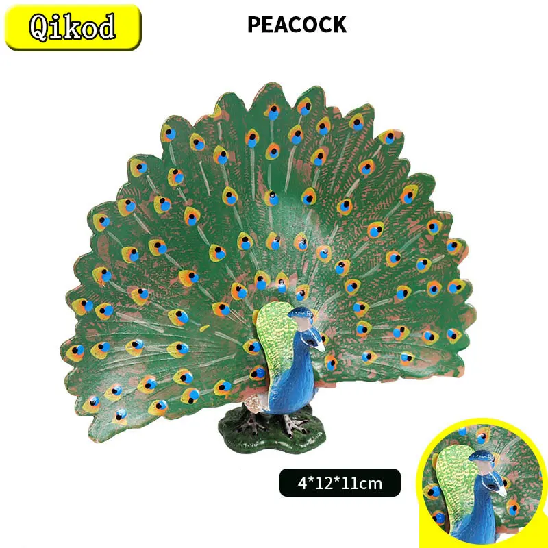 Children's Simulation Solid Wild Animal Bird Model Peacock Action Figures Plastic Static Model Toys Decorative Decorations Gifts
Children's Simulation Solid Wild Animal Bird Model Peacock Action Figures Plastic Static Model Toys Decorative Decorations Gifts