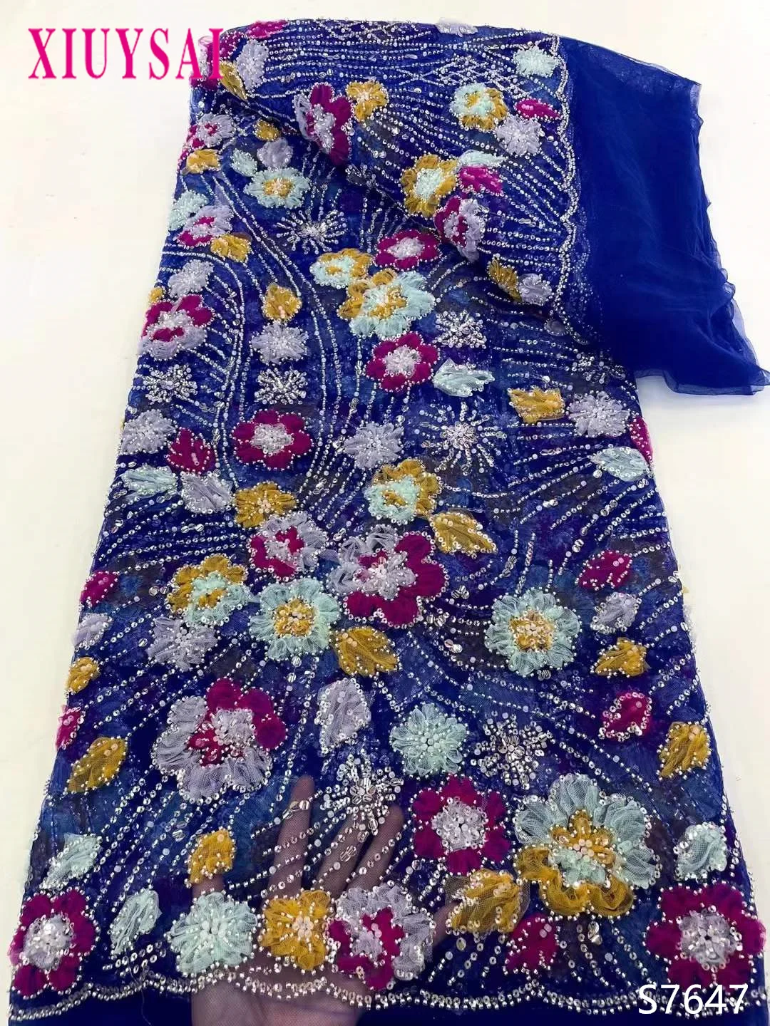 Luxurious 3D Flowers Fabric 2023 High Quality French Embroidery Nigerian Sequins Beaded Lace Fabrics For Wedding Dress
Luxurious 3D Flowers Fabric 2023 High Quality French Embroidery Nigerian Sequins Beaded Lace Fabrics For Wedding Dress
