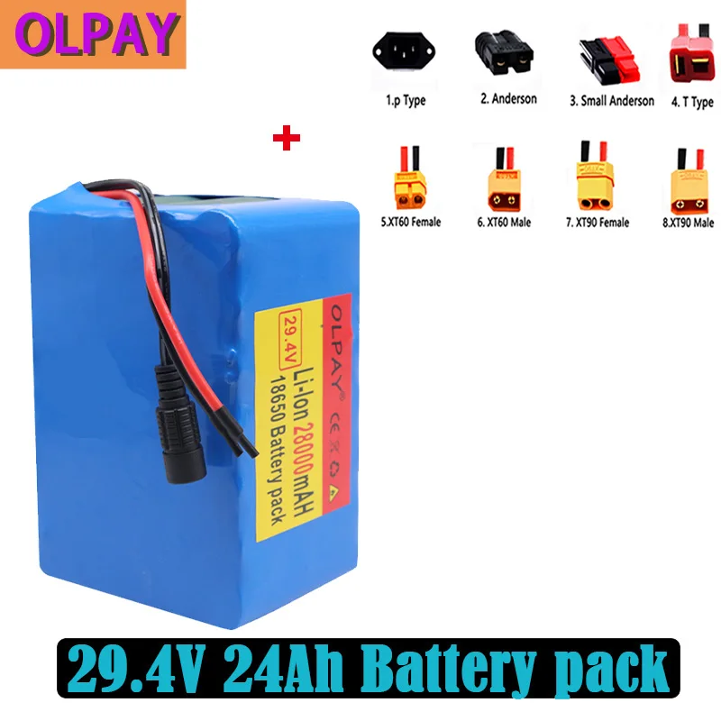 24V 24Ah 7S5P Batterij 250W 29.4V 24000Mah Lithium Ion Batterij Voor Rolstoel Elektrische Fiets Pak Met Bms + Lader
24V 24Ah 7S5P Batterij 250W 29.4V 24000Mah Lithium Ion Batterij Voor Rolstoel Elektrische Fiets Pak Met Bms + Lader