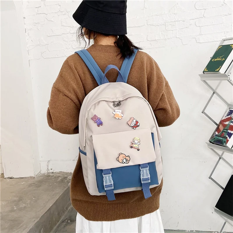 Female Rucksack Korean Version Harajuku Campus Junior High College Student Backpack Plaid Girl Bag for School Bookbag Schoolbag
Female Rucksack Korean Version Harajuku Campus Junior High College Student Backpack Plaid Girl Bag for School Bookbag Schoolbag
