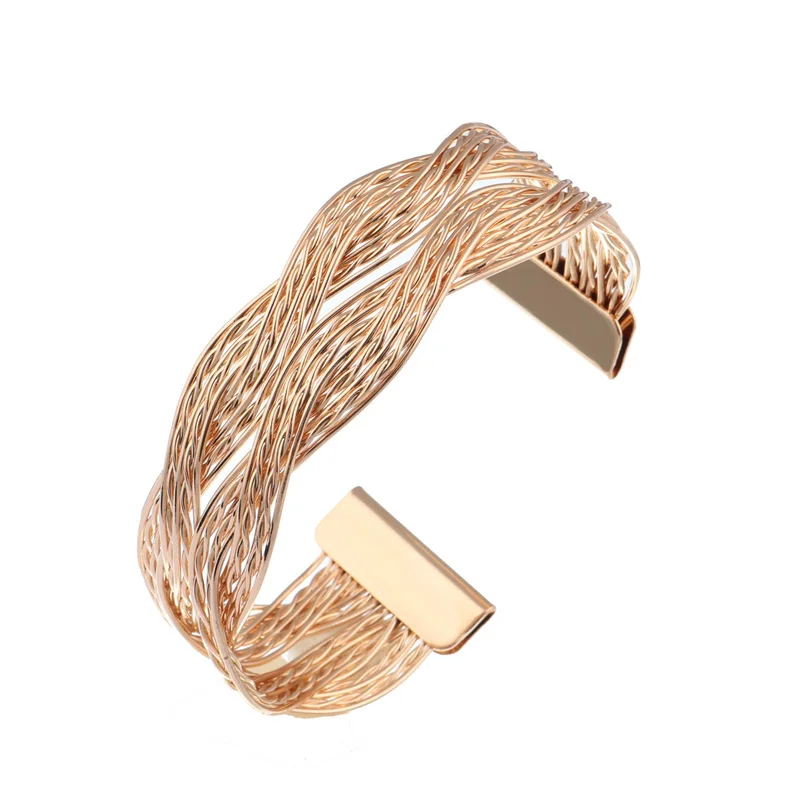 Creative Trendy Women Multilayer Geometry Metal Wires Strings Open Bangle Wide Cuff Bracelet Girls Jewelry Accessories Good Gift
Creative Trendy Women Multilayer Geometry Metal Wires Strings Open Bangle Wide Cuff Bracelet Girls Jewelry Accessories Good Gift