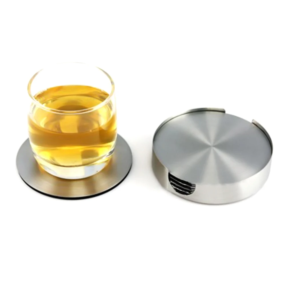6Pcs/Set Stainless Steel Table Placemats Round Heat Insulation Mug Heat-resistant Beer Tea Cup Coaster Pad Table Mat Coasters
6Pcs/Set Stainless Steel Table Placemats Round Heat Insulation Mug Heat-resistant Beer Tea Cup Coaster Pad Table Mat Coasters