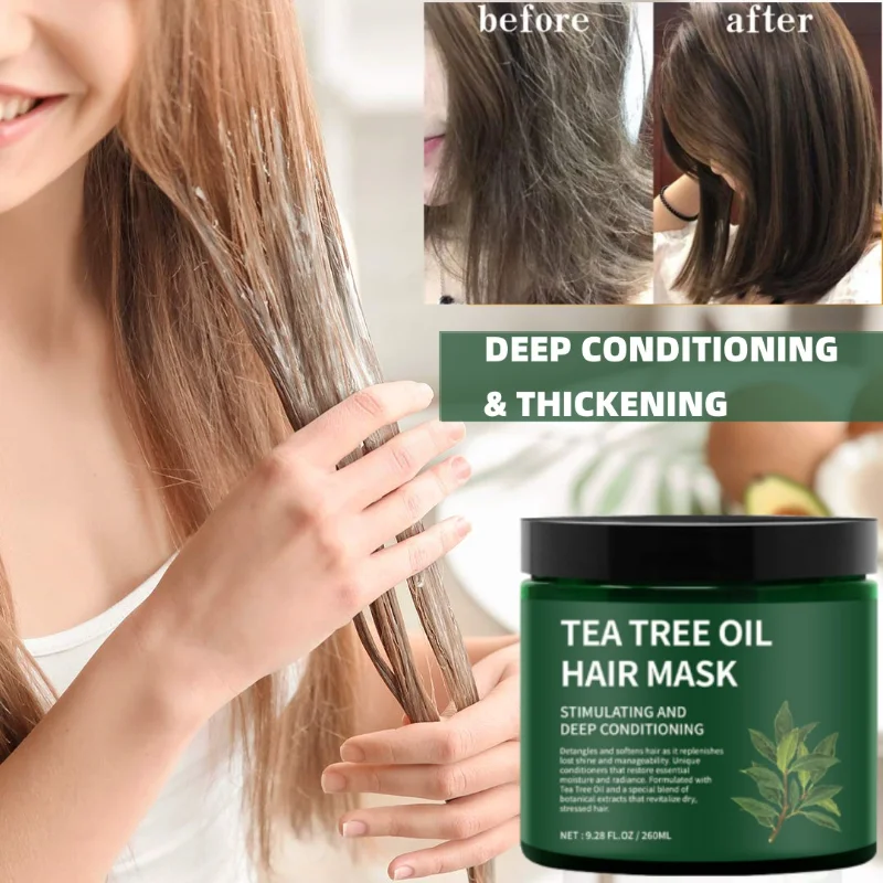 Plant Tea Tree Keratin Hair Mask Deep Conditioner Moist Protect Hair Scalp Treat Dry Frizz Split End Damaged Hair Hair Care
Plant Tea Tree Keratin Hair Mask Deep Conditioner Moist Protect Hair Scalp Treat Dry Frizz Split End Damaged Hair Hair Care