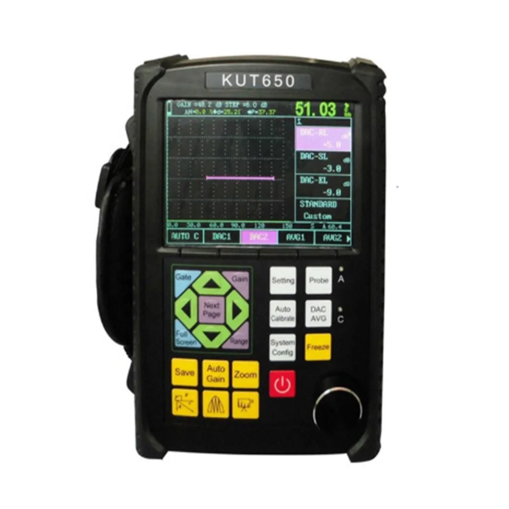 KUT-650 Automatic Calibration Industrial Ultrasonic Flaw Detection Equipment, Handheld Ultrasonic Flaw Detector
KUT-650 Automatic Calibration Industrial Ultrasonic Flaw Detection Equipment, Handheld Ultrasonic Flaw Detector