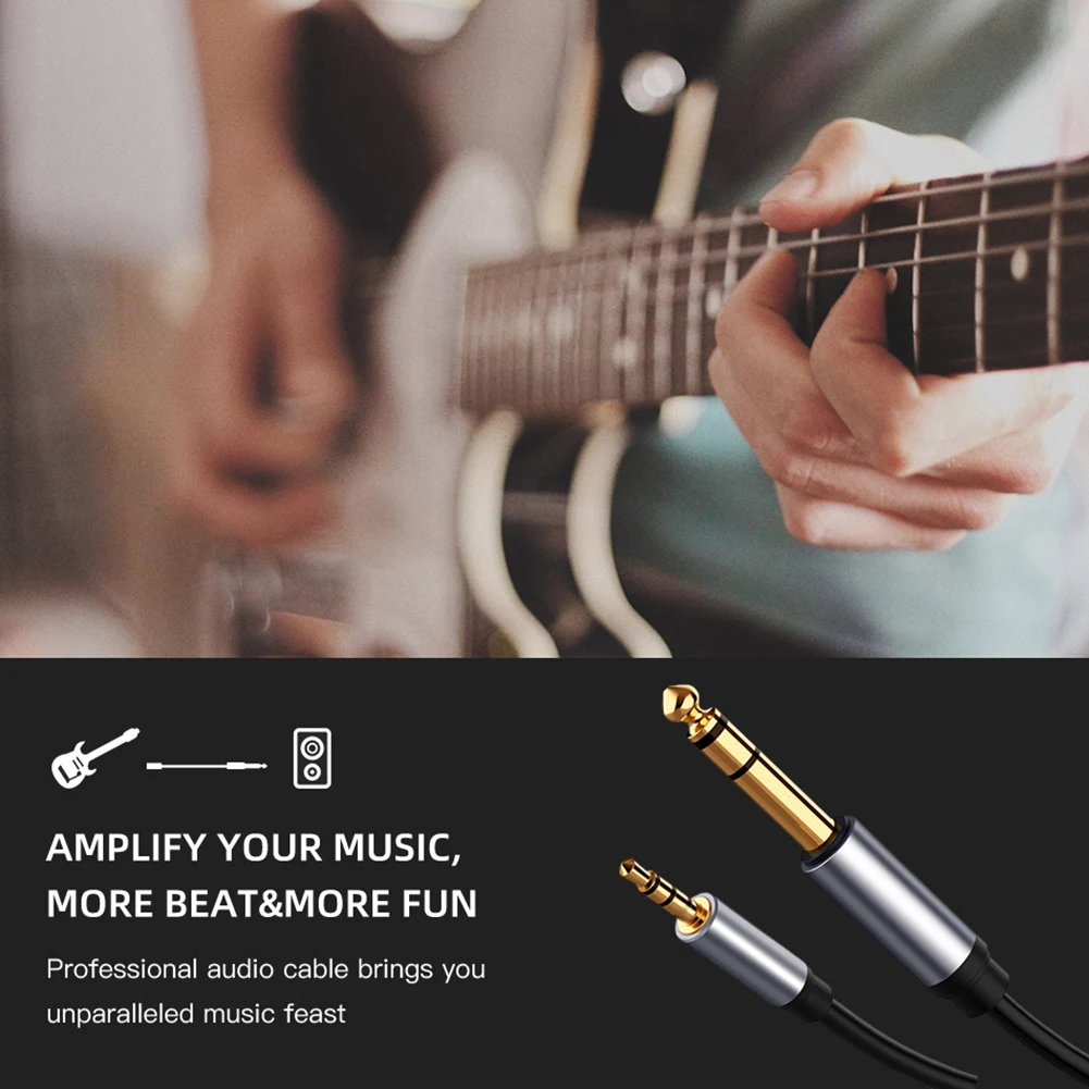 1pcs 3.5mm To 6.35mm Male Head To Male Head Adapter Stereo Auxiliary Cable 100% New High Quality And Brand New
1pcs 3.5mm To 6.35mm Male Head To Male Head Adapter Stereo Auxiliary Cable 100% New High Quality And Brand New