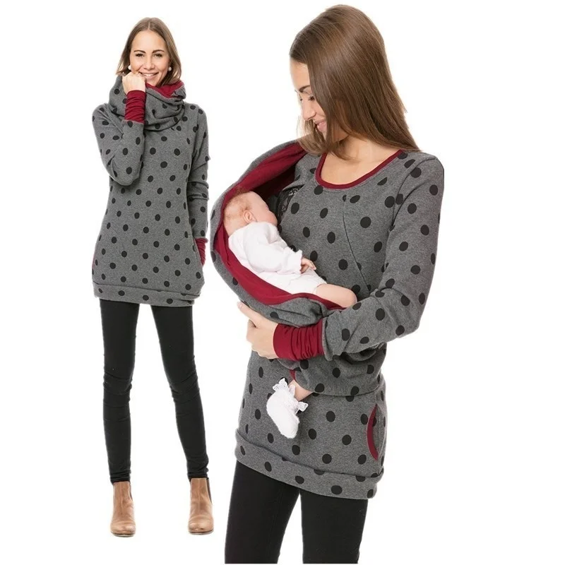 Hoodies Maternity Clothes For Women Dot Pregnancy Hooded Tops T-Shirt Winter Breastfeeding Nursing Pregnant Tee Shirt Autumn
Hoodies Maternity Clothes For Women Dot Pregnancy Hooded Tops T-Shirt Winter Breastfeeding Nursing Pregnant Tee Shirt Autumn