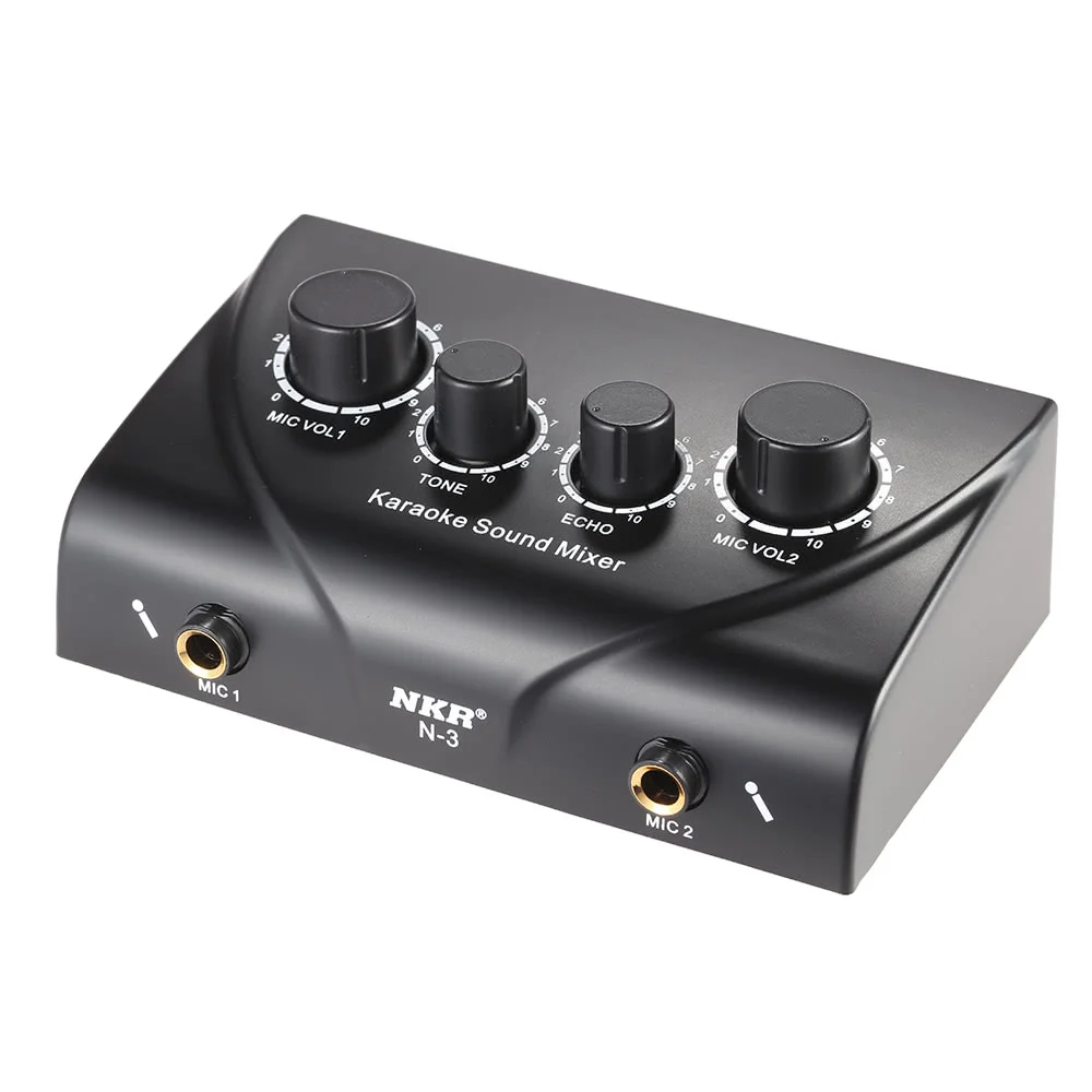 Karaoke Machine Echo Mixer System Karaoke Mixer Digital Audio Sound for Family Party 2 Mic Inputs for TV/PC Amplifier
Karaoke Machine Echo Mixer System Karaoke Mixer Digital Audio Sound for Family Party 2 Mic Inputs for TV/PC Amplifier