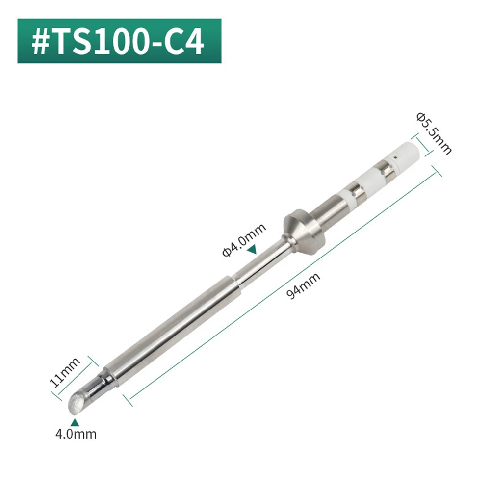 4Pcs TS100 Soldering Copper Iron Tips Accessories Electric TS-I K C4 D24 Lead-free Welding Tips Head For Solder PCB Components
4Pcs TS100 Soldering Copper Iron Tips Accessories Electric TS-I K C4 D24 Lead-free Welding Tips Head For Solder PCB Components
