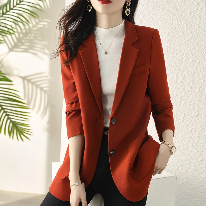 Fashion Red Suit Jacket Women's Clothing Spring Autumn Blazers 2022 New Casual Long Sleeve Suits Office Lady Tops j69
Fashion Red Suit Jacket Women's Clothing Spring Autumn Blazers 2022 New Casual Long Sleeve Suits Office Lady Tops j69
