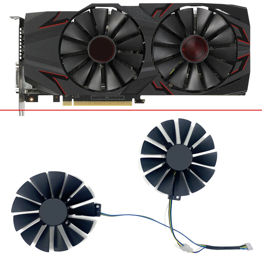 NEW 2PCS 95MM 4PIN 12V FDC10M12S9-C GTX1070Ti GPU FAN For ASUS GTX 1070 Ti CERBERUS ADVANCED Gaming Video Card Cooling Fan
NEW 2PCS 95MM 4PIN 12V FDC10M12S9-C GTX1070Ti GPU FAN For ASUS GTX 1070 Ti CERBERUS ADVANCED Gaming Video Card Cooling Fan