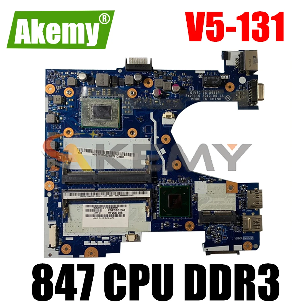 AKEMY Q1VZC LA-8941P NBSH511001 NB.SH511.001 laptop motherboard For acer Aspire V5-131 Celeron 847 CPU DDR3
AKEMY Q1VZC LA-8941P NBSH511001 NB.SH511.001 laptop motherboard For acer Aspire V5-131 Celeron 847 CPU DDR3