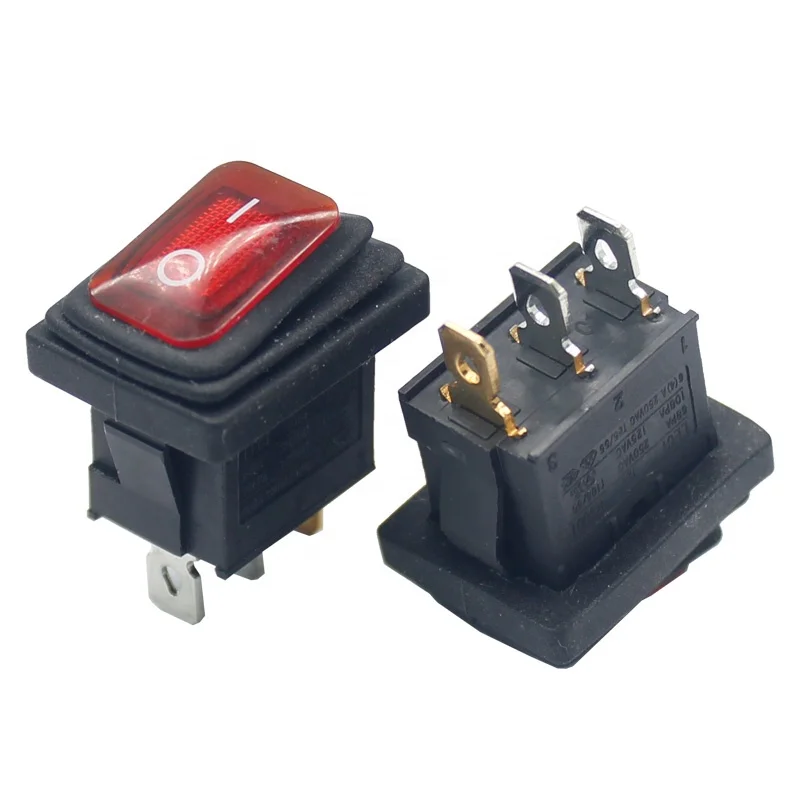3 pin Second gear 21*15mm waterproof switch with led rocker switch
3 pin Second gear 21*15mm waterproof switch with led rocker switch