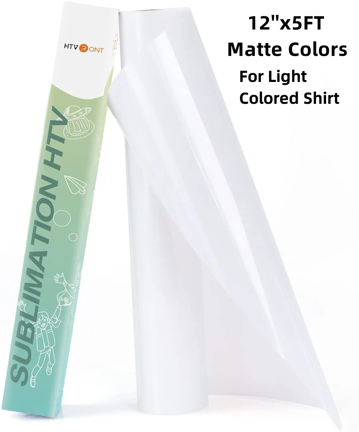 HTVRONT Сублимационный винил для тканей 12"X5FT
HTVRONT Сублимационный винил для тканей 12"X5FT