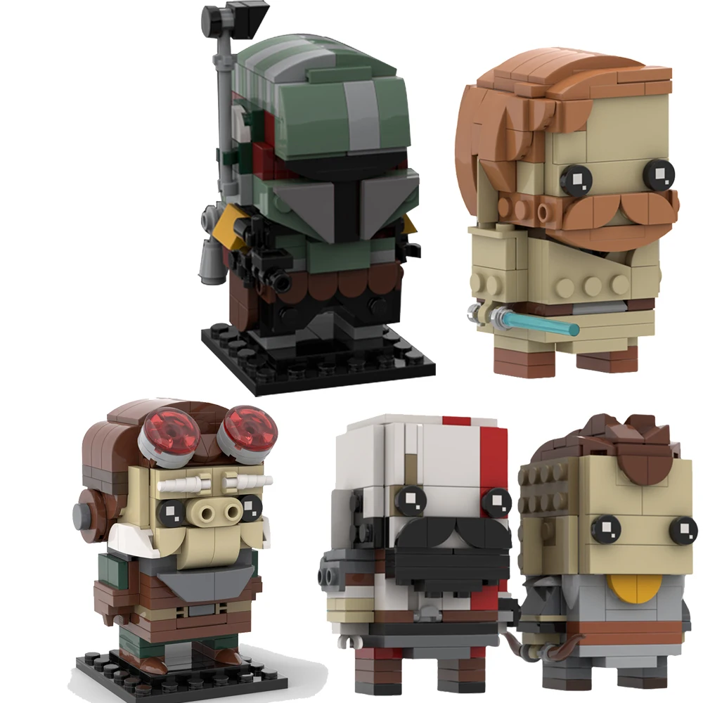 MOC Classic Star Movie obi-wan-Boba Soldier-BrickHeadzs Building Blocks Battle Kratos/Atreus Figures Space Toys Birthday Gifts
MOC Classic Star Movie obi-wan-Boba Soldier-BrickHeadzs Building Blocks Battle Kratos/Atreus Figures Space Toys Birthday Gifts