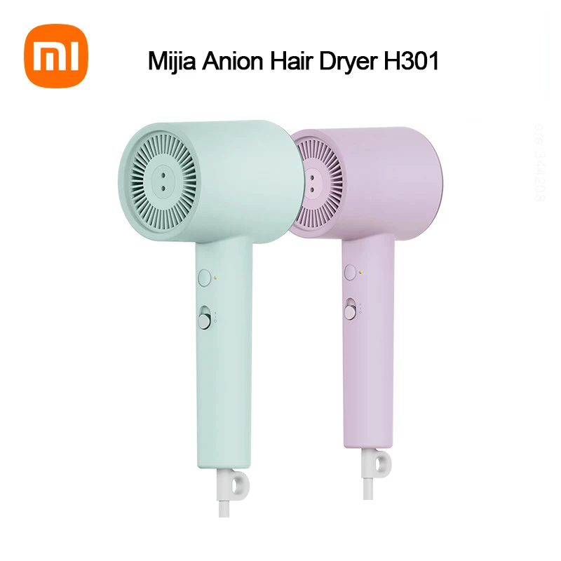

Xiaomi Mijia Anion Hair Dryer H301 Portable Quick Dry Negative Ion Hair Professional 1800W Electric Hair Dryer Home Appliances