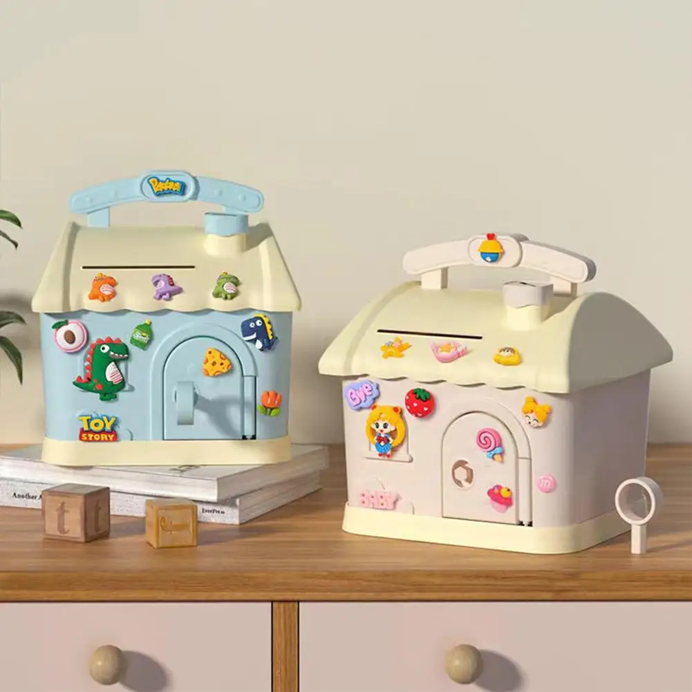 Cute Cartoon Little House Coin Bank Children Piggy Bank With Locked Money Box Decoration Gift (random Stickers + 7 Pieces)
Cute Cartoon Little House Coin Bank Children Piggy Bank With Locked Money Box Decoration Gift (random Stickers + 7 Pieces)