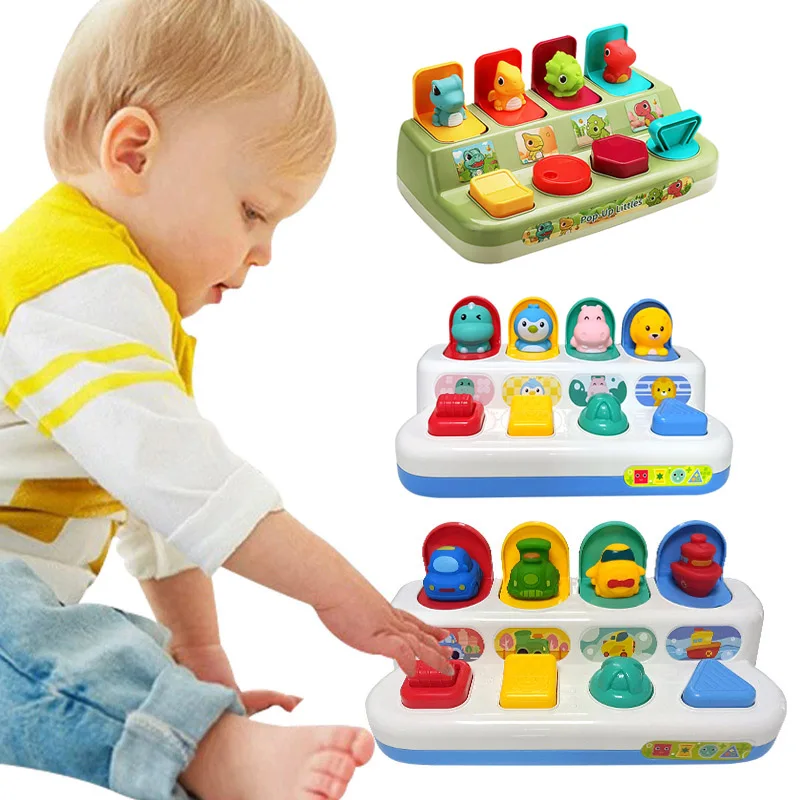 Interactive Dinosaur Pop Up Toy for Babies Toddlers Early Developmental Toys Children Xmas Gifts for 2 3 Years Old Babies
Interactive Dinosaur Pop Up Toy for Babies Toddlers Early Developmental Toys Children Xmas Gifts for 2 3 Years Old Babies