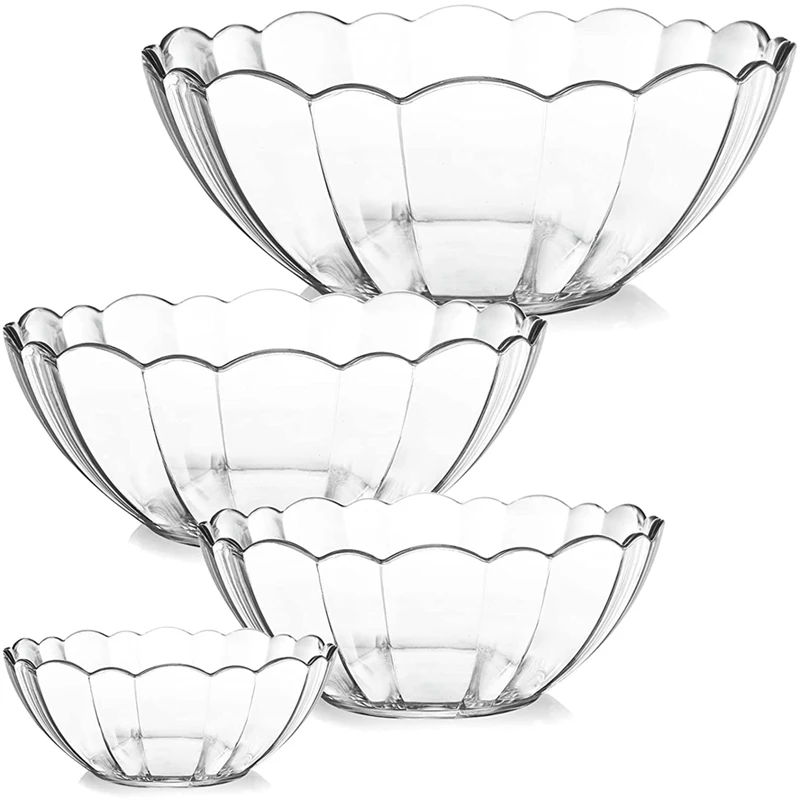 Hot-4Pcs прозрачная миска в форме лотоса, акриловая миска для смешивания салата, миска для закусок вечерние картофельных чипсов
Hot-4Pcs прозрачная миска в форме лотоса, акриловая миска для смешивания салата, миска для закусок вечерние картофельных чипсов