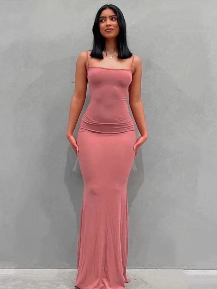 Sleeveless Backless Slim Sexy Maxi Dress 2022 Spring Women Party Y2K Concise Bodycon Elegant Clothing Summer Clothes For Women
Sleeveless Backless Slim Sexy Maxi Dress 2022 Spring Women Party Y2K Concise Bodycon Elegant Clothing Summer Clothes For Women
