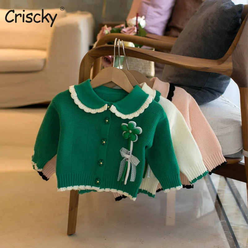 Criscky 2022 Autumn Baby Knitted Cardigan Sweater Clothes Sweater Coat Long Sleeve Outwear Cotton Cardigan for Girls
Criscky 2022 Autumn Baby Knitted Cardigan Sweater Clothes Sweater Coat Long Sleeve Outwear Cotton Cardigan for Girls