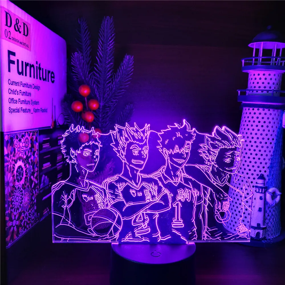 RGB Haikyuu Night Lights 3D Lighting Anime Figma Yu Nishinoya Lamp Novelty Lampara Collector Illumimator Toy Bedroom Decor Gift
RGB Haikyuu Night Lights 3D Lighting Anime Figma Yu Nishinoya Lamp Novelty Lampara Collector Illumimator Toy Bedroom Decor Gift