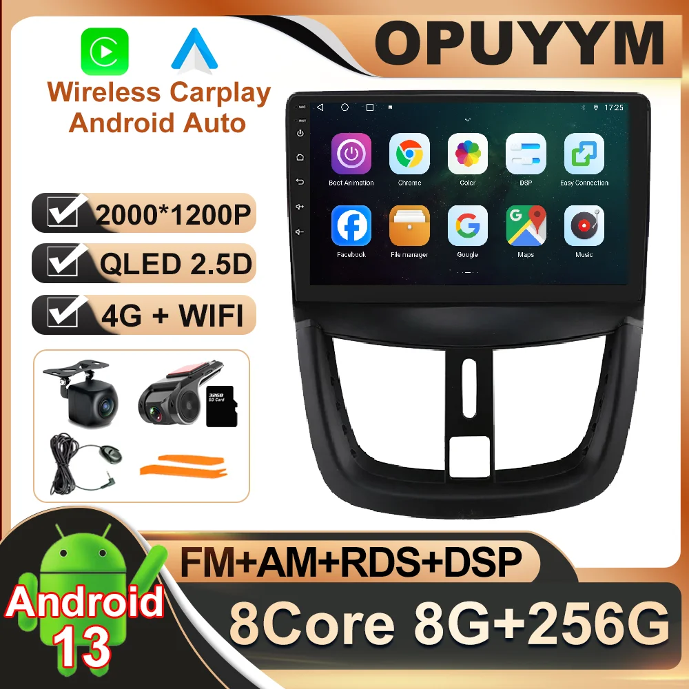 Android 13 для Peugeot 207 2006 - 2015 автомобильный радиоприемник беспроводной Carplay Авто BT DSP AHD QLED навигация GPS Мультимедиа No 2din видео
Android 13 для Peugeot 207 2006 - 2015 автомобильный радиоприемник беспроводной Carplay Авто BT DSP AHD QLED навигация GPS Мультимедиа No 2din видео