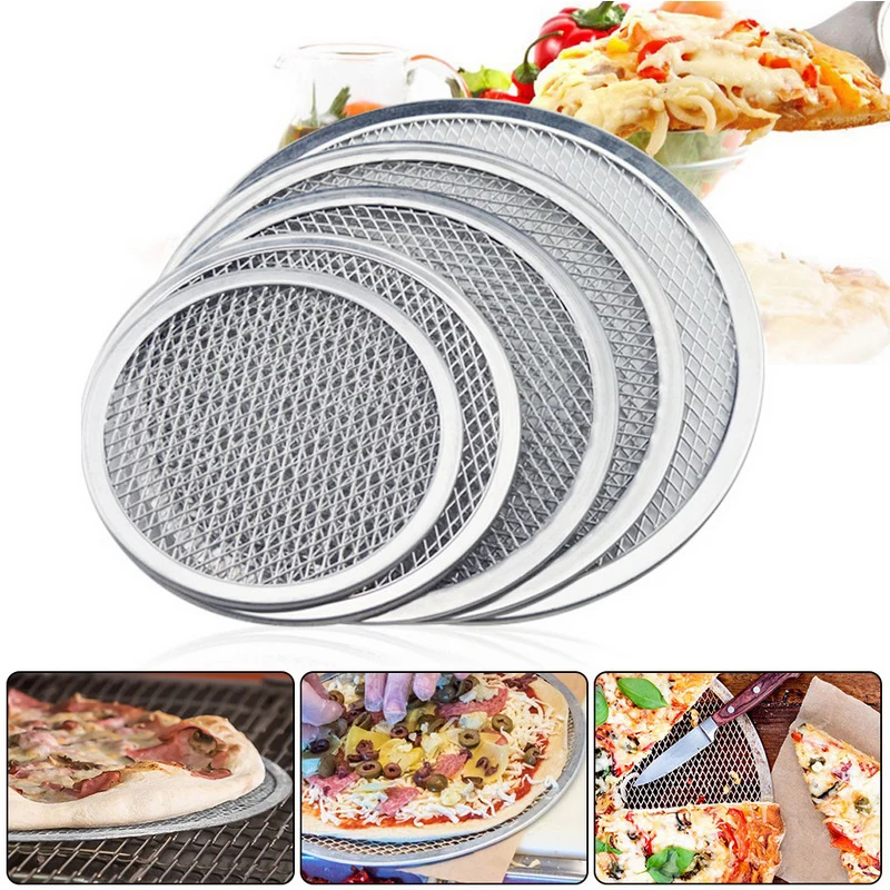 6-17 Inch Non Stick Pizza Screen Pan Baking Tray Metal Net New Seamless Aluminum Metal Net Bakeware Kitchen Pizza Accessories
6-17 Inch Non Stick Pizza Screen Pan Baking Tray Metal Net New Seamless Aluminum Metal Net Bakeware Kitchen Pizza Accessories