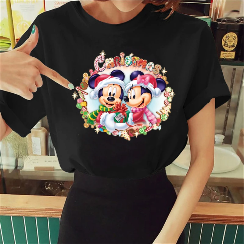 Disney Cute Cartoon Women T-shirt Female Short Sleeve Tshirts Black O-neck Tops Summer Fashion Tee Minnie Mouse Kawaii Clothes
Disney Cute Cartoon Women T-shirt Female Short Sleeve Tshirts Black O-neck Tops Summer Fashion Tee Minnie Mouse Kawaii Clothes