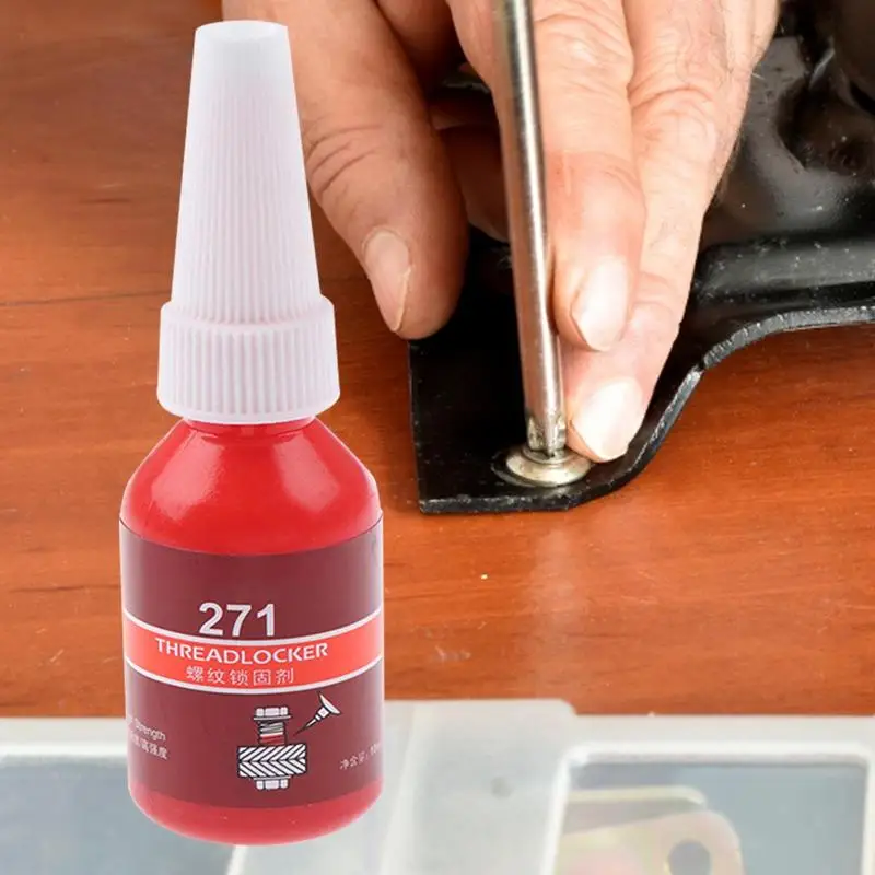 

Anaerobic Curing Metal Glue 271 High Strength Threadlocker Gel for Sealing Metal Bolts Nuts and Anti-Rust 10ml Screw Glue