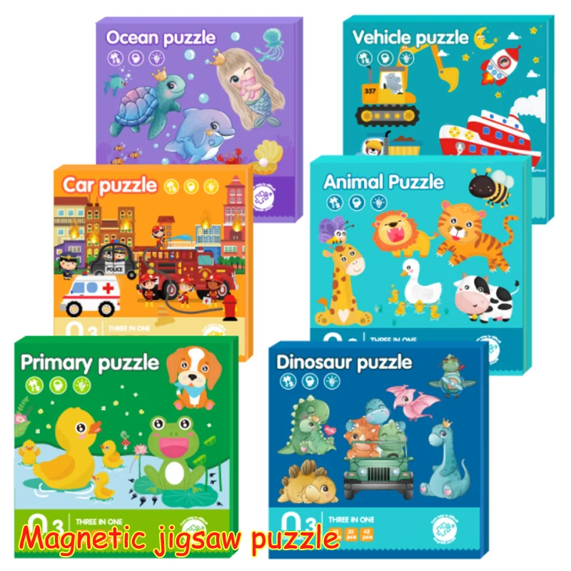 Magnetic Jigsaw Puzzle For Children Folding Animal Books For Children 2-4 Years Old Magnetic Advanced Book Puzzles
Magnetic Jigsaw Puzzle For Children Folding Animal Books For Children 2-4 Years Old Magnetic Advanced Book Puzzles