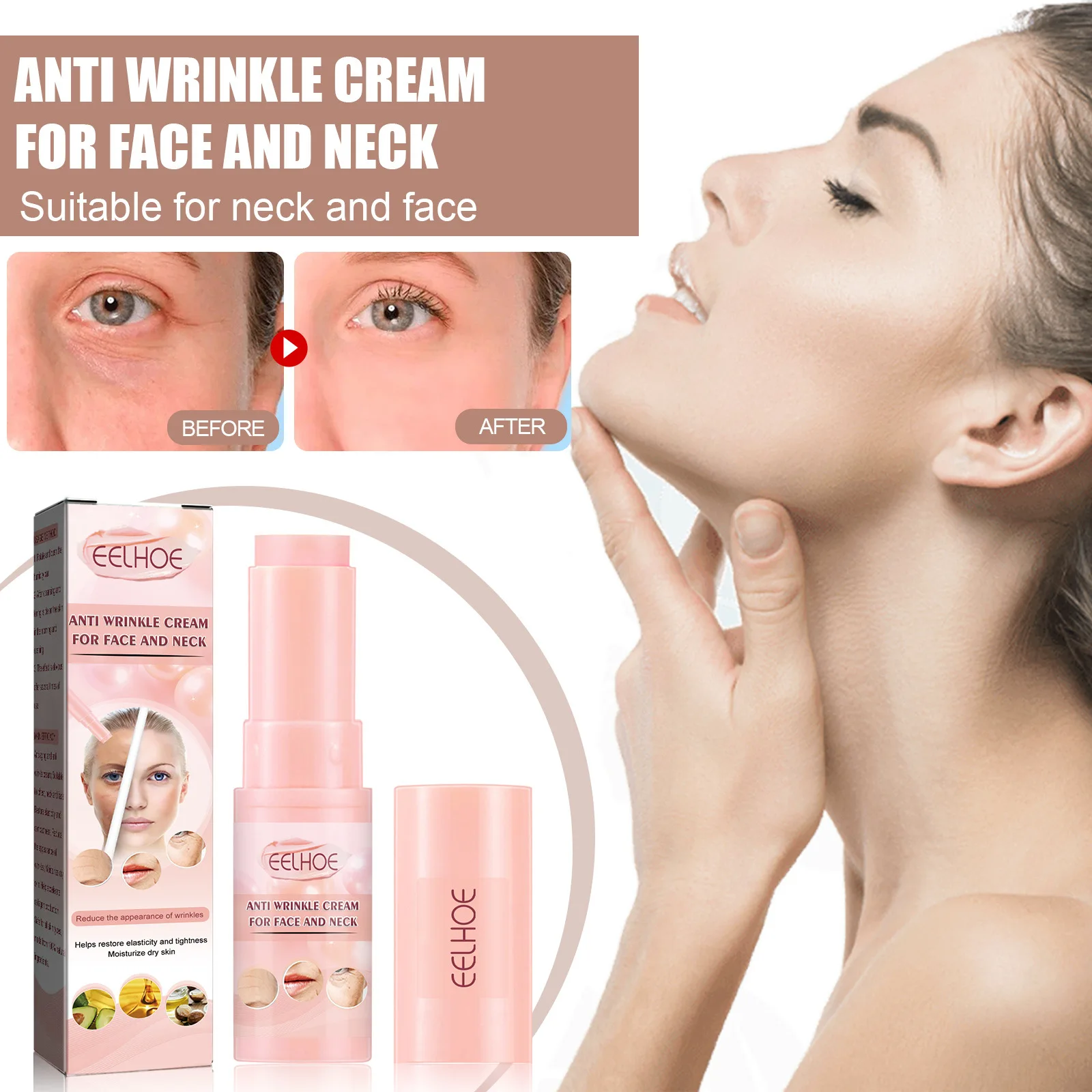 Anti Wrinkle Facial Cream Stick Moisturizing Hydrating Lifting Firming Repairing Anti Aging Oil Control Shrink Pores Skin Care
Anti Wrinkle Facial Cream Stick Moisturizing Hydrating Lifting Firming Repairing Anti Aging Oil Control Shrink Pores Skin Care
