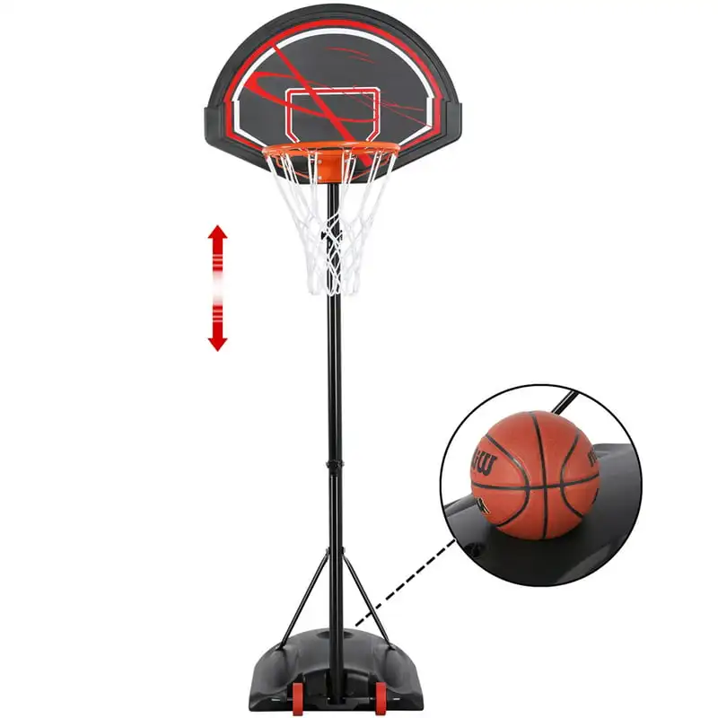 to 9 Ft Portable Basketball System Hoop for Outdoor Indoor, / 
to 9 Ft Portable Basketball System Hoop for Outdoor Indoor, /