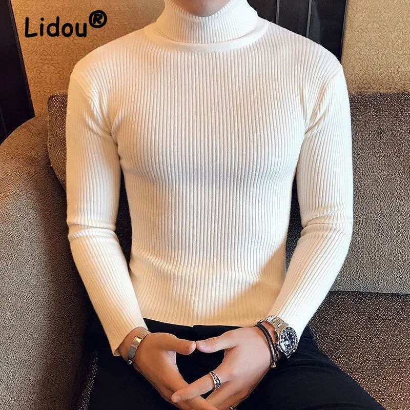 2022 Autumn Winter Men Korean Fashion Turtleneck Slim Basic Knitted Sweater Casual Solid Long Sleeve Warm Pullover Tops Clothing
2022 Autumn Winter Men Korean Fashion Turtleneck Slim Basic Knitted Sweater Casual Solid Long Sleeve Warm Pullover Tops Clothing