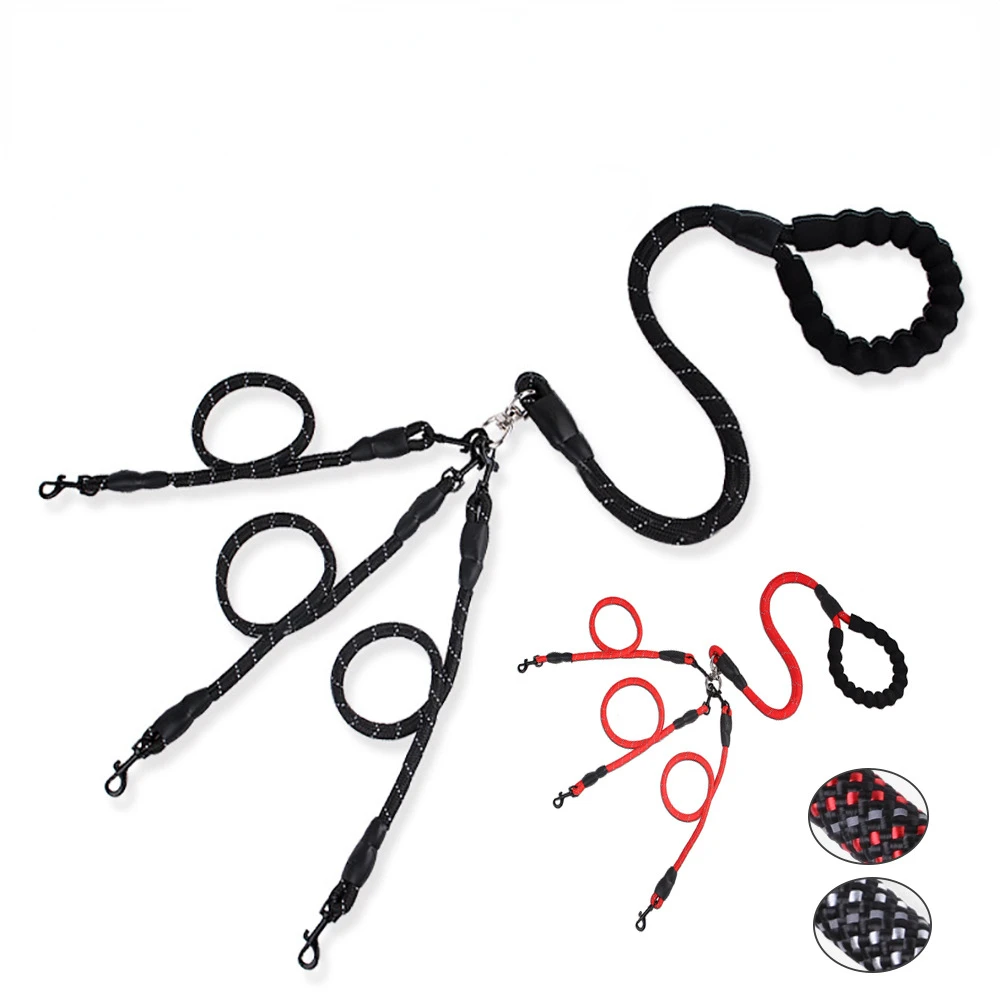 Pet Walking Running Dog Leash Lead 55" Long Braided Nylon Double Dog Leash Rope For 2/3/4/5 Dogs
Pet Walking Running Dog Leash Lead 55" Long Braided Nylon Double Dog Leash Rope For 2/3/4/5 Dogs