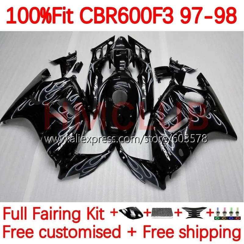Injection Body For HONDA CBR600F3 CBR 600F3 600 CC FS F3 grey flames CBR600 F3 1997 1998 CBR600FS 97 98 Fairing +Tank 142No.122
Injection Body For HONDA CBR600F3 CBR 600F3 600 CC FS F3 grey flames CBR600 F3 1997 1998 CBR600FS 97 98 Fairing +Tank 142No.122