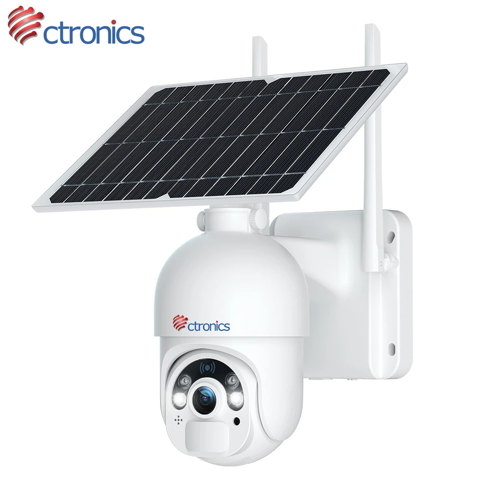 Ctronics Solar Panel Security Camera 4G LTE 10000mAh battery Color Night Vision Auto Cruise IP Camera Smart Tracking CCTV
Ctronics Solar Panel Security Camera 4G LTE 10000mAh battery Color Night Vision Auto Cruise IP Camera Smart Tracking CCTV