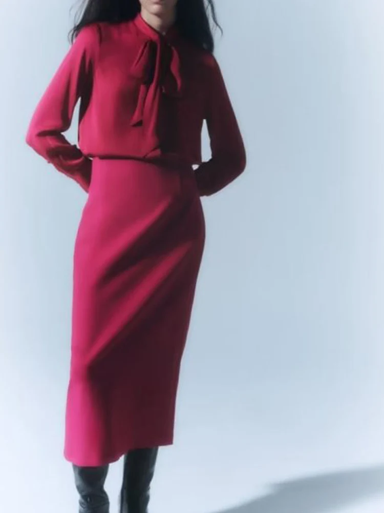 Женский однотонный Костюм-двойка Kumsvag, модная блузка и юбка, элегантный повседневный уличный костюм на осень 2022
Женский однотонный Костюм-двойка Kumsvag, модная блузка и юбка, элегантный повседневный уличный костюм на осень 2022