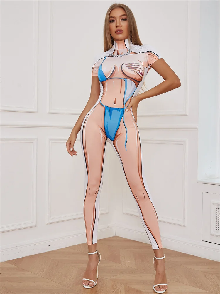 InGrily Jumpsuit Bikini-Printing Women's Hipster Y2K Aesthetic 3D Body Print One Piece Short Sleeve Sheath Street Attirewear
InGrily Jumpsuit Bikini-Printing Women's Hipster Y2K Aesthetic 3D Body Print One Piece Short Sleeve Sheath Street Attirewear