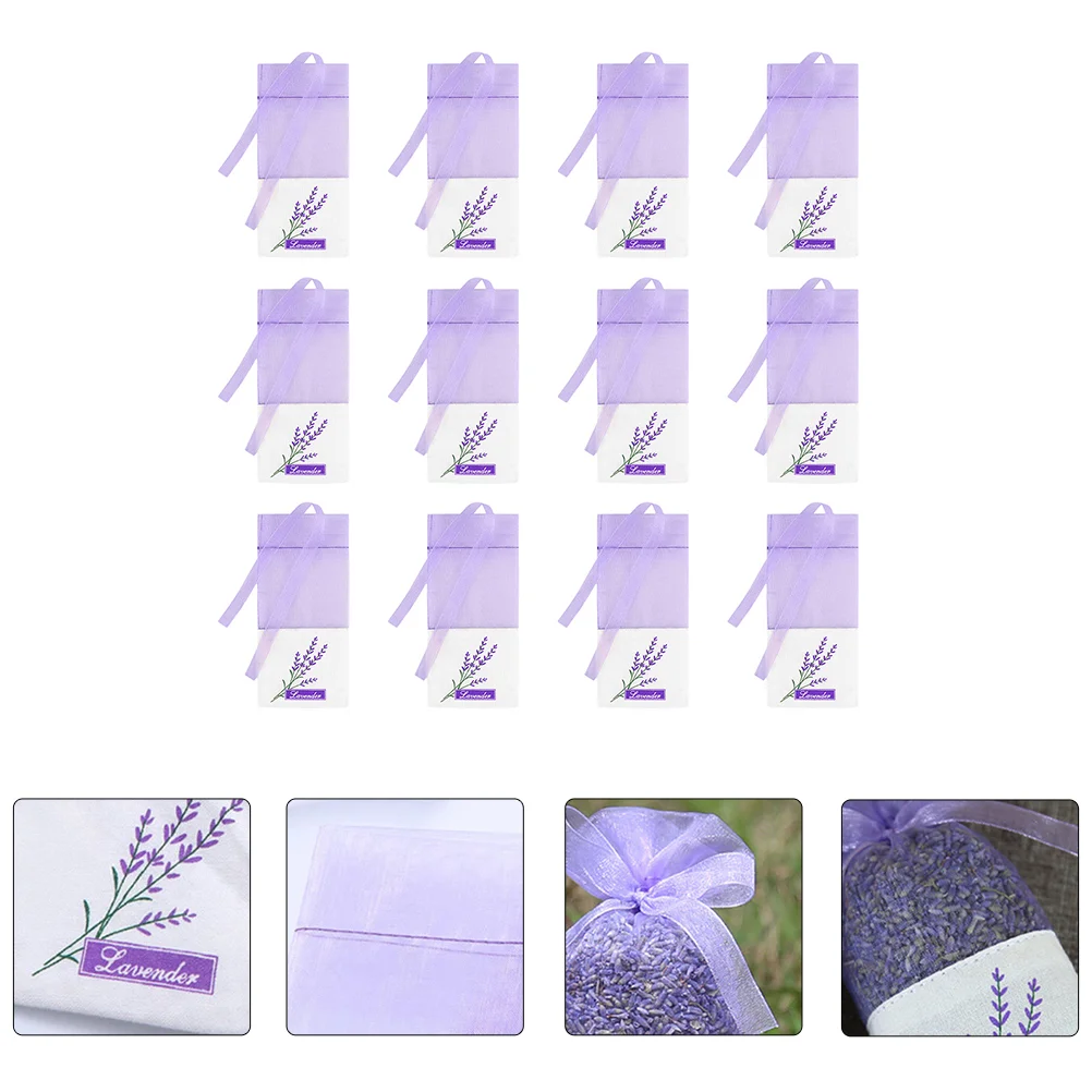 

24 PCS Sachet Bag Portable Home Air Fresheners Home Use Air Fresh Purple Gift Freshener Household Yarn Fragrance