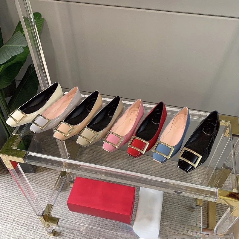 Pumps Wedding Shoes Classic All-Match Commute Square Buckle High Heels Patent Leather Square Toe Mid-Heel Chunky Heel Ladies
Pumps Wedding Shoes Classic All-Match Commute Square Buckle High Heels Patent Leather Square Toe Mid-Heel Chunky Heel Ladies
