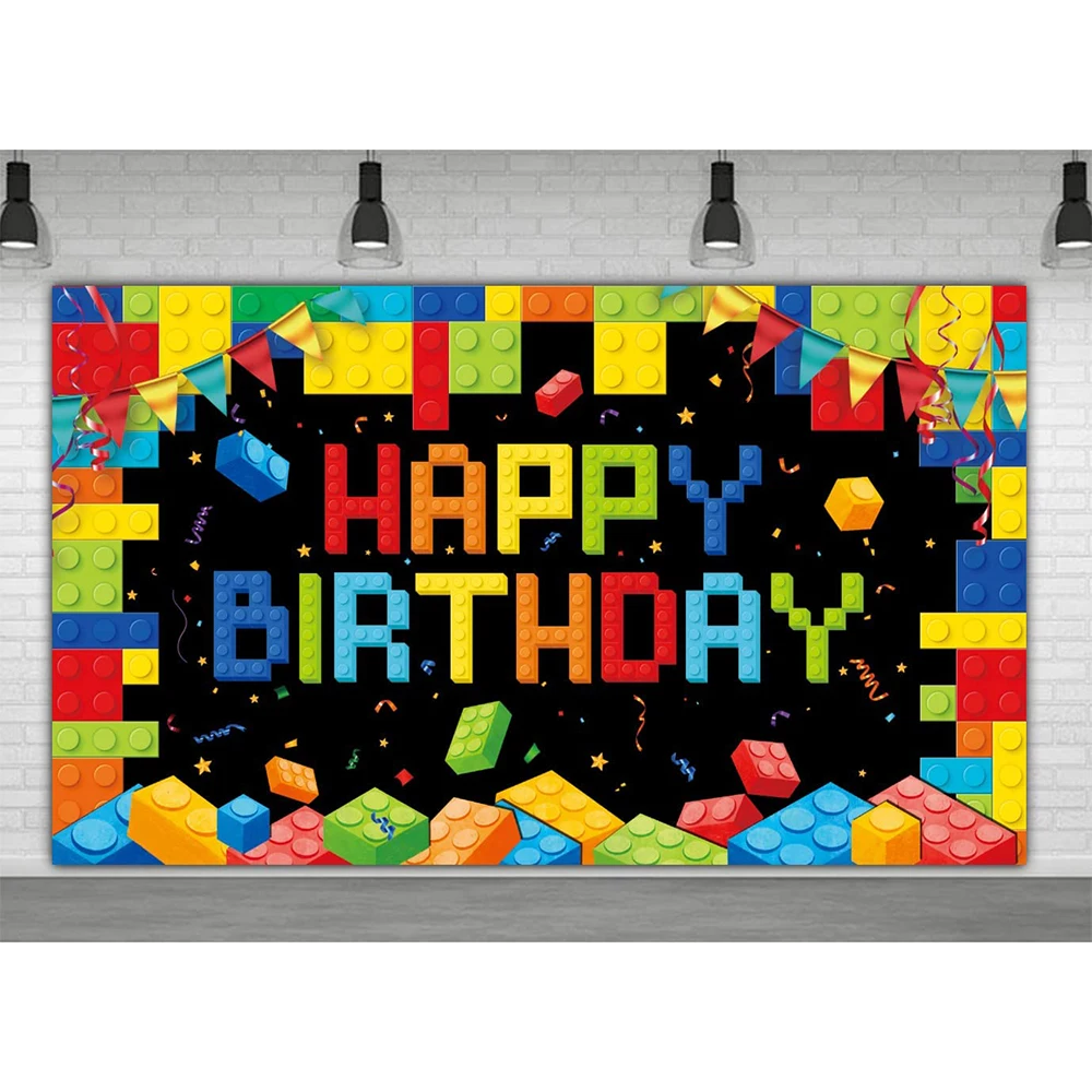 Colorful Building Blocks Themed Happy 1st 2nd Birthday Party Backdrop Table Banner Photo Booth First Birthday for Boy and Girl
Colorful Building Blocks Themed Happy 1st 2nd Birthday Party Backdrop Table Banner Photo Booth First Birthday for Boy and Girl